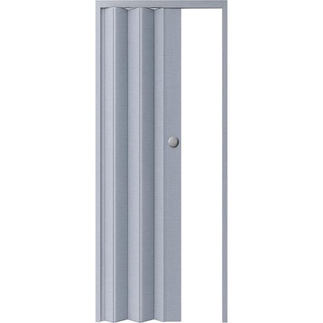 Grigio Porta a Soffietto con Serratura Scorrevole Interno