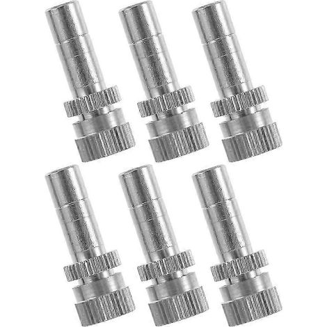 Water Hose Spray Nozzle 6Pcs Brass Round Misting Nozzle For Garden Hose Accessory Use 2.80X1.00X1.00CM Humidification Function (1/5)