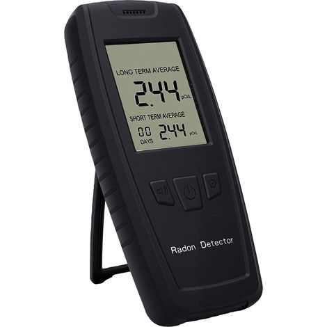 Détecteur de radon portable avec écran LCD – Mesure 0-270 pCi/L, capteur ionique, précision 10% (long terme), pour maison, bureau et école (1/5)