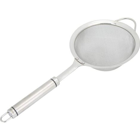 Acier inoxydable Filtre Cuillère Longue Poignée écumoire Maille Passoire Cuisine Filtre Cuillère Cuisson Souche Outil Cuisson Friture Outils. (1/5)