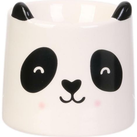 Eierhalter Keramik Panda schwarz und weiß (1/3)
