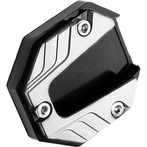 Plaque de support latérale argentée pour motos et scooters (1/5)