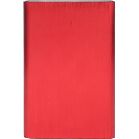 Boîtier pour disque dur SATA 2,5 pouces Type C 10 Gbit/s haute vitesse, portable, avec indicateur LED rouge (disque dur non inclus). (1/4)