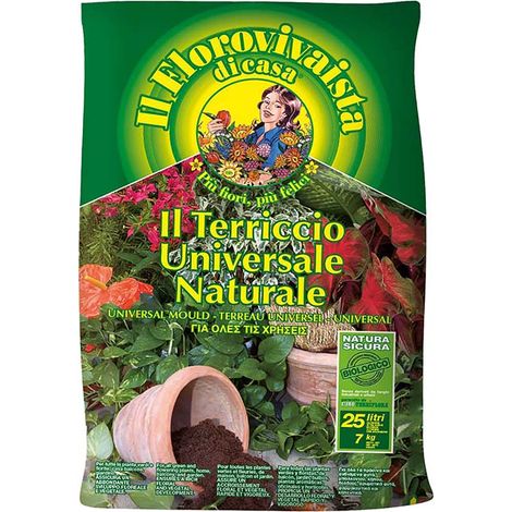Bancale 5 pezzi terriccio terramadre universale per vasi 25 lt - euroterriflora (1/3)