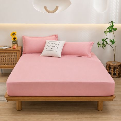 Drap plat uni Twin 66x96 pouces en tissu teinté en fil 2 twin 66 96 200 g – Livraison gratuite