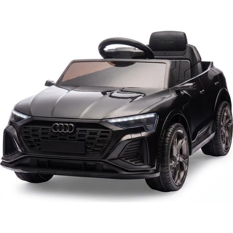 Coche Eléctrico Infantil Audi SQ8 con Mando, 12V Batería Recargable, Licencia Oficial - LUNSY Regalo para Niños 3-6 Años, Negro