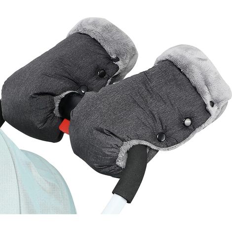 Chauffe-mains coupe-vent et imperméables pour poussette - Gris (2516cm) (1/5)