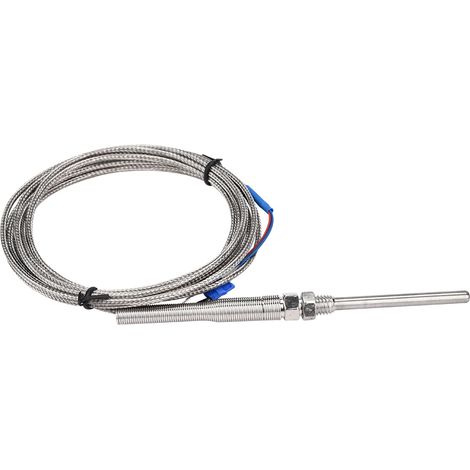 M8 Gewinde PT100 Platin-Widerstandsthermoelement 50mm Sonde Temperaturfühlerdraht 0-400℃ (3 m) (1/5)