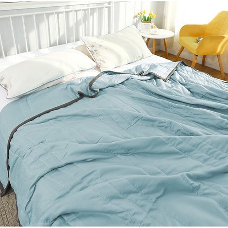 Couette Été - 100x140 cm - Coton Lavable En Machine - 98 % Coton 2 % Élasthanne - Pour Chambre Climatisée - 1 Pièce (1/5)
