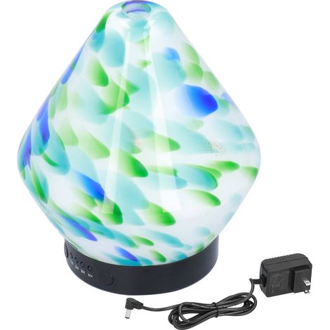 Diffuseur d'arômes triangulaire, diffuseur d'huiles essentielles à ultrasons, humidificateur d'air, prise américaine 100-240 V (1/5)
