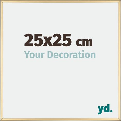 yd. - Cadre photo 25x25 - Or - Aluminium - Kent (1/5)