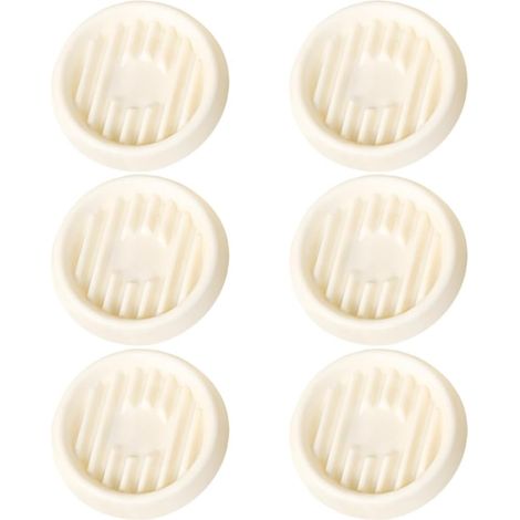 Sottovasi per vasi da fiori, vaschette di raccolta acqua in plastica, set da 6, piccoli vasi da interno senza fori di drenaggio, supporto rotondo per piante grasse da 5 cm (avorio, piccolo (per vaso d