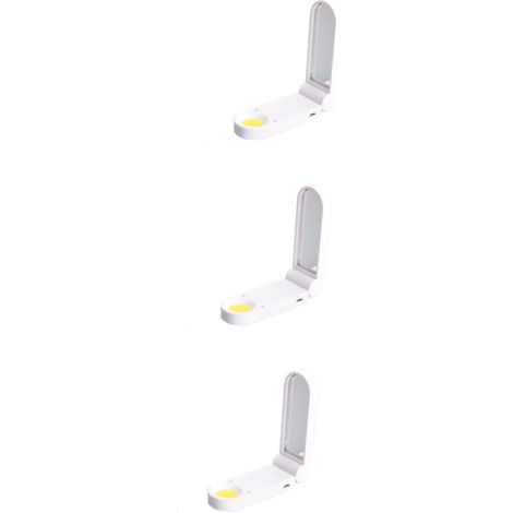 3 Pièces ramasser des bâtons dirigé Maquillage léger USB Lampe de Nuit veilleuse Maquillage lumière Miroir Maquillage lumière LED payant Petite Lampe de Table Voyage Blanche (1/5)