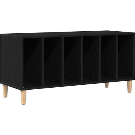 Maison Exclusive - Mueble para discos de vinilo Roble Negro 100 x