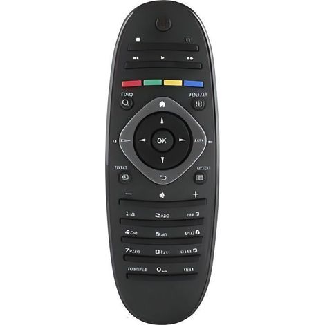 Télécommande universelle - Philips - TV/DVD/AUX - 8m portée - 75g - Piles AAA non incluses (1/3)