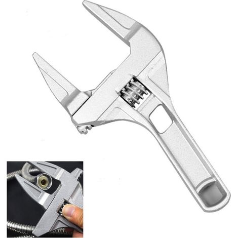 Clés Réglables 6-68MM Ouverte Clés Aluminium Clé de Salle de Bain Tige Plombier Outil à Main pour Serrer Boulons d'écrous de Desserrage (1/5)