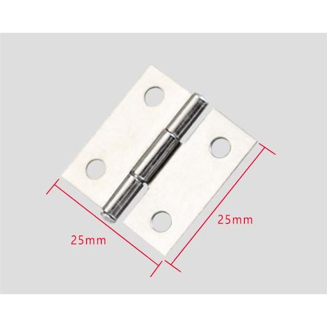 10 cerniere per porte in acciaio inossidabile per mobili per la casa, lunghe 25 mm x 25 mm MINKUROW (1/4)