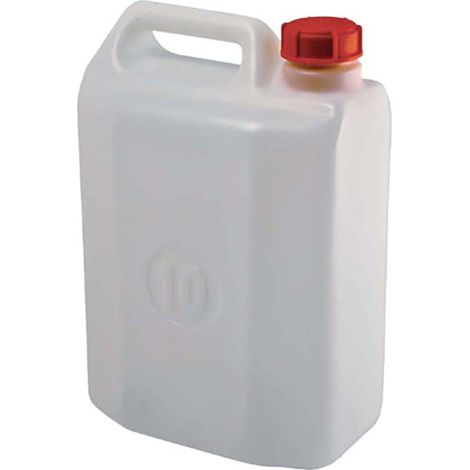 Tanica in PEHD per trasporto liquidi 10 litri - Bianco Neutro - Mobil Plastic