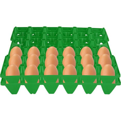 5 œufs/30 œufs vendus en barquettes, paniers de transport pour œufs, barquettes vertes (1/5)