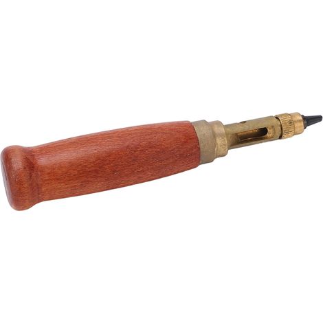 Cet outil à perforer le cuir est d'une fabrication exquise et dispose d'un poinçon remplaçable, ce qui le rend idéal pour le perforage du cuir à faire soi-même. (1/5)