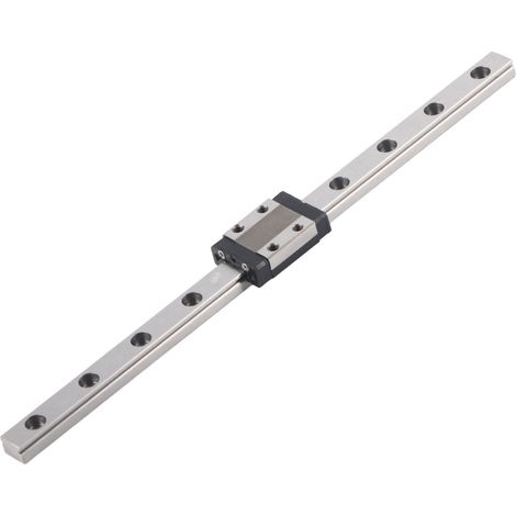 MGN9 rail linéaire avec chariot en acier à roulement, coulisseau de guidage linéaire pour machine CNC et équipement d'automatisation, 200mm (1/5)
