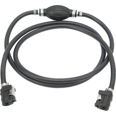 Tubo flessibile per carburante nero, resistente all'invecchiamento, ad alta portata, a tenuta stagna, per motori fuoribordo marini e camper, 8 mm -Crezuo