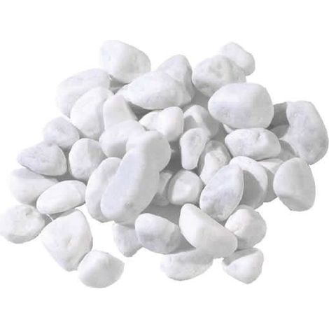 CIOTTOLI PIETRE IN MARMO BIANCO di CARRARA 25/40 mm Sacco da 25 Kg Per Vasi