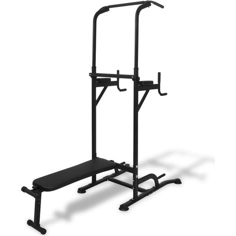 Power Tower mit Sit-Up-Bank