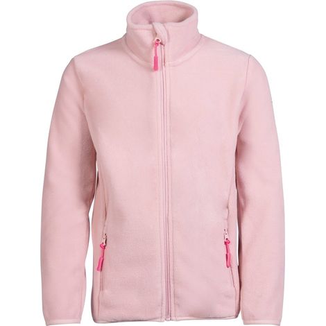 Giacca in pile da equitazione con zip per bambina modello Anni: 9/11 anni, rosa antico 3808 (1/2)