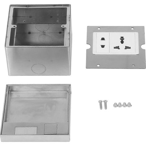 Bodeneinbausteckdose mit mehreren Anschlüssen, verdeckte Steckdose, Universalsteckdose, AC 250 V