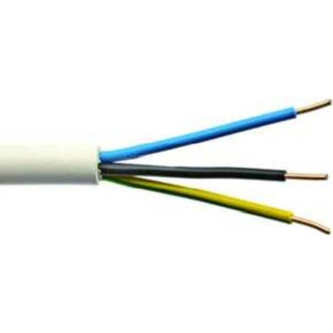 [NEUWERTIG] B-Ware Mantelleitung Installationskabel Nym J 3 G Stromkabel Pvc Grau 3 X 2.5 Mm² 50 M (1/2)