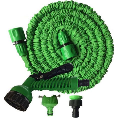 Tuyau d'arrosage rétractable Tuyau d'arrosage rétractable (vert 7,5 m). (1/4)