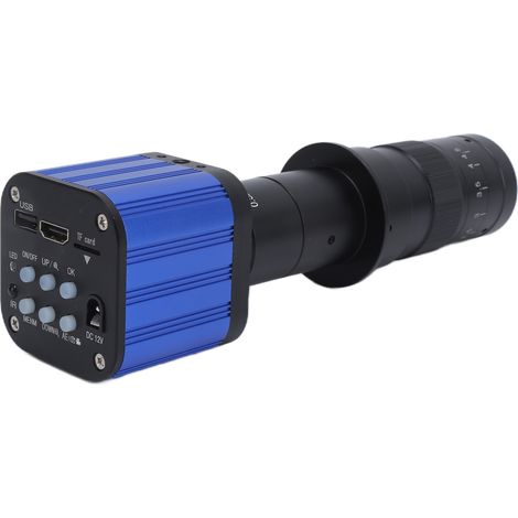 Caméra industrielle 4K 180x C-Mount, vidéo microscope HD pour réparation, capteur SONY, AC 100-240V, prise UE (1/5)