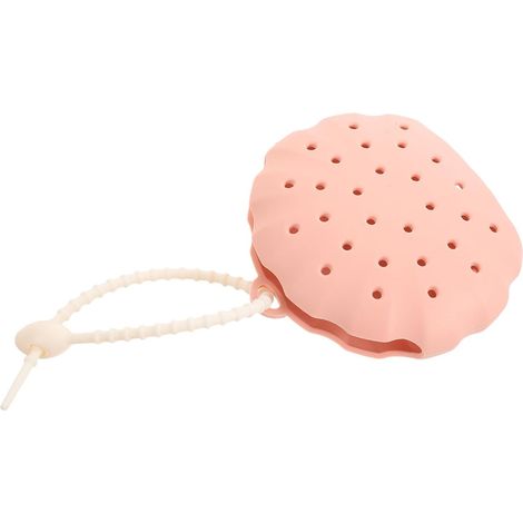 Boîte à Savonnette en Silicone Rose, Ventouse Murale (1/5)
