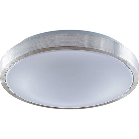 [NEUWERTIG] B-Ware Lindby Deckenlampe Deckenleuchte Emelie LED Lampe Leuchte warmweiß Ø42cm silber (1/2)