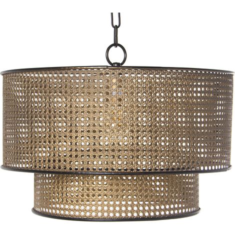 Goldene Metallmetallgitterdecke, 1x27, max.60W ° 50 x 30 cm, Kabel: 95 cmpour alle Stile, um dem Haus eine Note zu verleihen (1/3)
