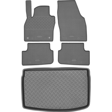 Set di tappetini in gomma per auto e tappetino per bagagliaio per Audi A1 II GB Hatchback dal 2018