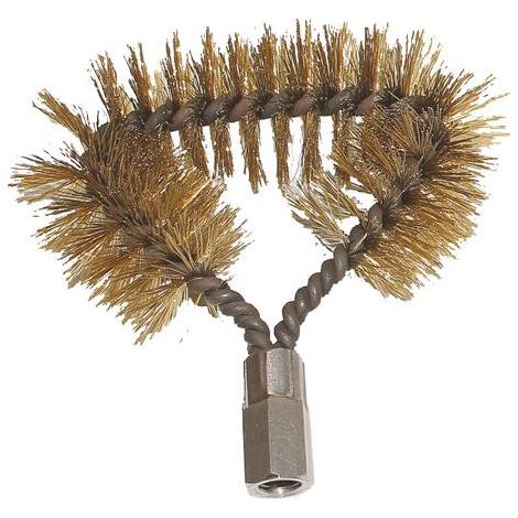 Brosse de face acier laitonné 12 x 175 7698-30