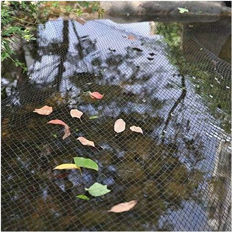 Protection net for garden pond 4 x 6 m Protection net for fish pond Fine mesh protection net against birds, dirt, leaves, herons. Including posts (1/4)