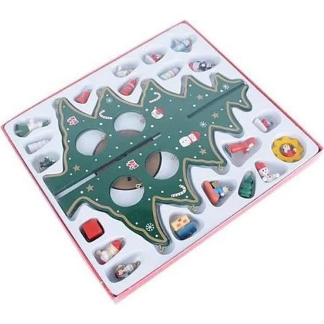 Sapin de Noël Bois Artificiel Vert - Décoration de Table - Mini Ornements de Noël - 80 cm (1/4)