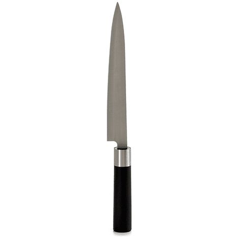 Cuchillo cocina acero inoxidable 33 cm Negro (1/3)
