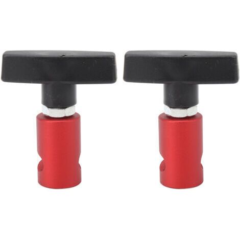 Juego de 2 clips para el capó y herramienta para ajustar las bujías, alicates de aluminio rojo 2 en 1.