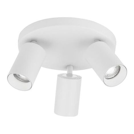 [GEBRAUCHT] B-Ware Nova Luce Deckenleuchte Deckenspot Lampe Weiß 3-flammig TOD GU10 LED dimmbar (1/2)