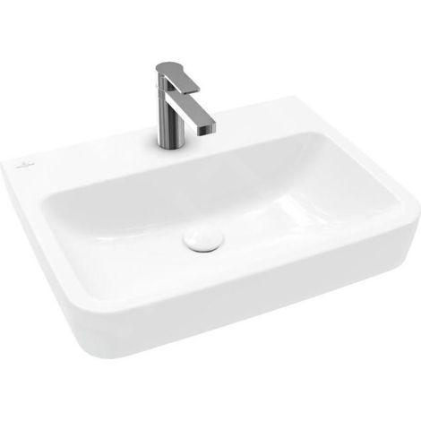 Villeroy & Boch O.novo - Lavabo 600x460 mm, sans trop-plein, trou pour robinet, blanc alpin 4A416101 (1/2)