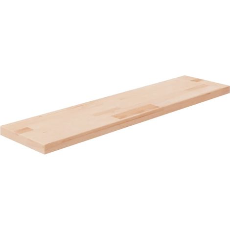 Regalboden 80x20x2,5 cm Unbehandeltes Massivholz Eiche