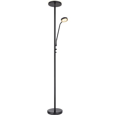 Globo - lámpara de pie - Ernst - negro - metal - Ø 26cm - LED -
