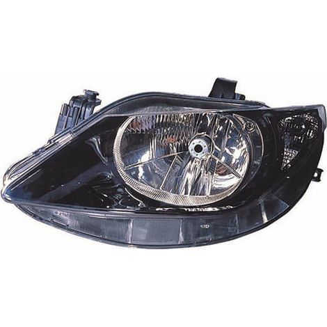 Phare avant gauche noir H4 Seat Ibiza 4 6J5, 6P1 phase 1 2008-2012