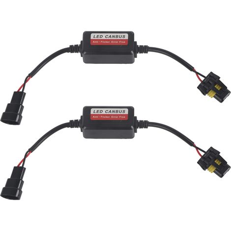 Ampoules LED 9006 sans scintillement, 9-32V, avec décodeur universel pour feux de jour (1/5)