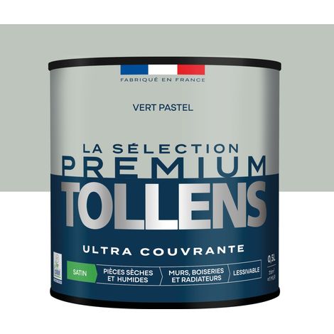 Tollens - Peinture intérieure couleurs - La Sélection Premium Satin - Ultra Couvrante - Vert Pastel 0,5 L - 6m²