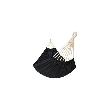 Hamac double extra large pour 2 personnes, 330 x 150 cm, capacité de charge de 272,2 kg, en toile de coton pour terrasse, porche, jardin, cour, extérieur et intérieur, XXL (noir) (1/5)